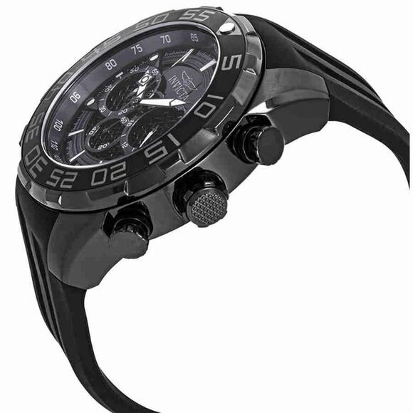 Invicta Speedway SCUBA Typhoon Black Mens Watch 50mm Chronograph 26309 NEW INBOX main image 7